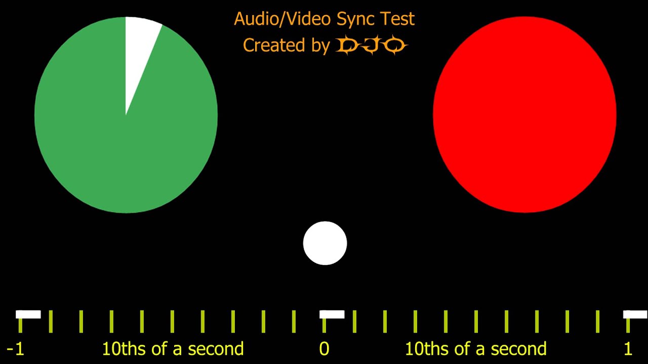 video audio sync test